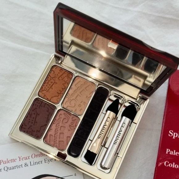 VHTF🎃Eye Need🎃BNIB LE Clarins Splendours Eye Quartet Palette! Gorg! *Read Desc - Picture 5 of 12